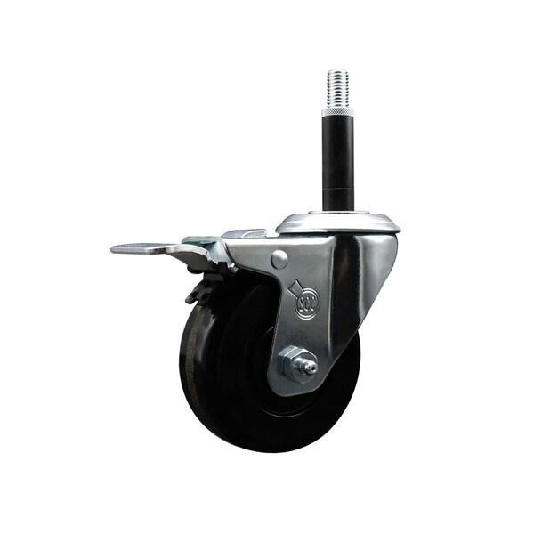3-1/2'' Phenolic Swivel 3/4'' Expanding Stem Caster Total Lock Brake